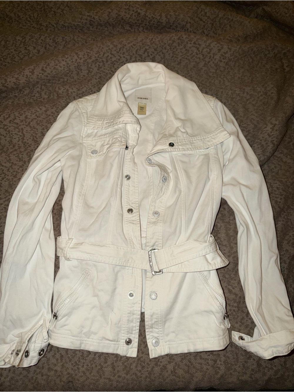 Vintage Diesel Belted Women's Jean Jacket